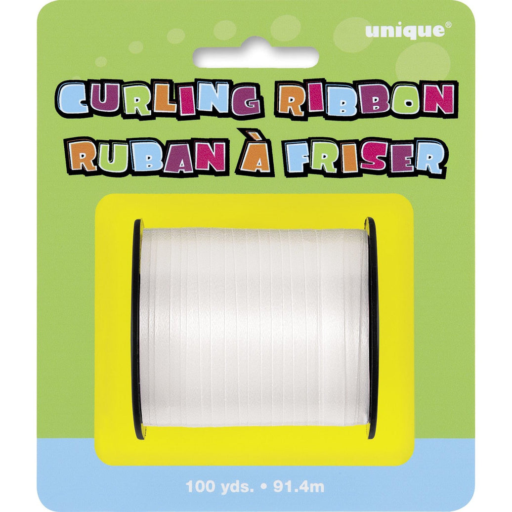 C/Ribbon 100Yds - White