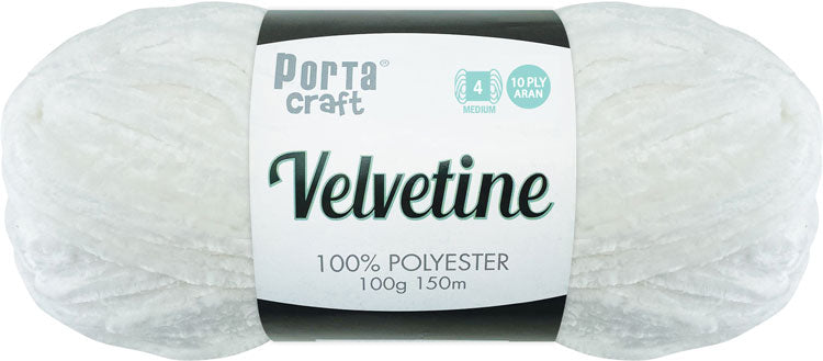 Velvetine Yarn 100g 150m 06 Bright White yarn product photo