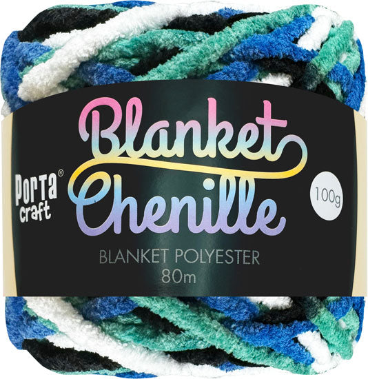 Chenille Blanket Yarn 100g 80m Multi TSI yarn product photo