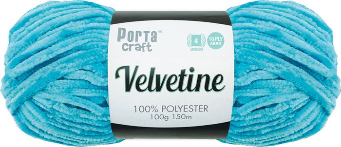 Velvetine Yarn 100g 150m 25 Hot Blue yarn product photo