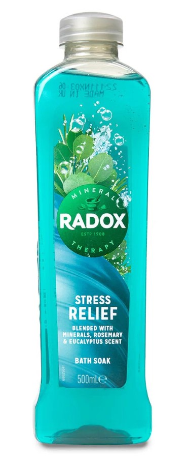 Radox 500Ml Bath Gel Stress Relief Blended With Minerals Rosemary & Eucalyptus Scent