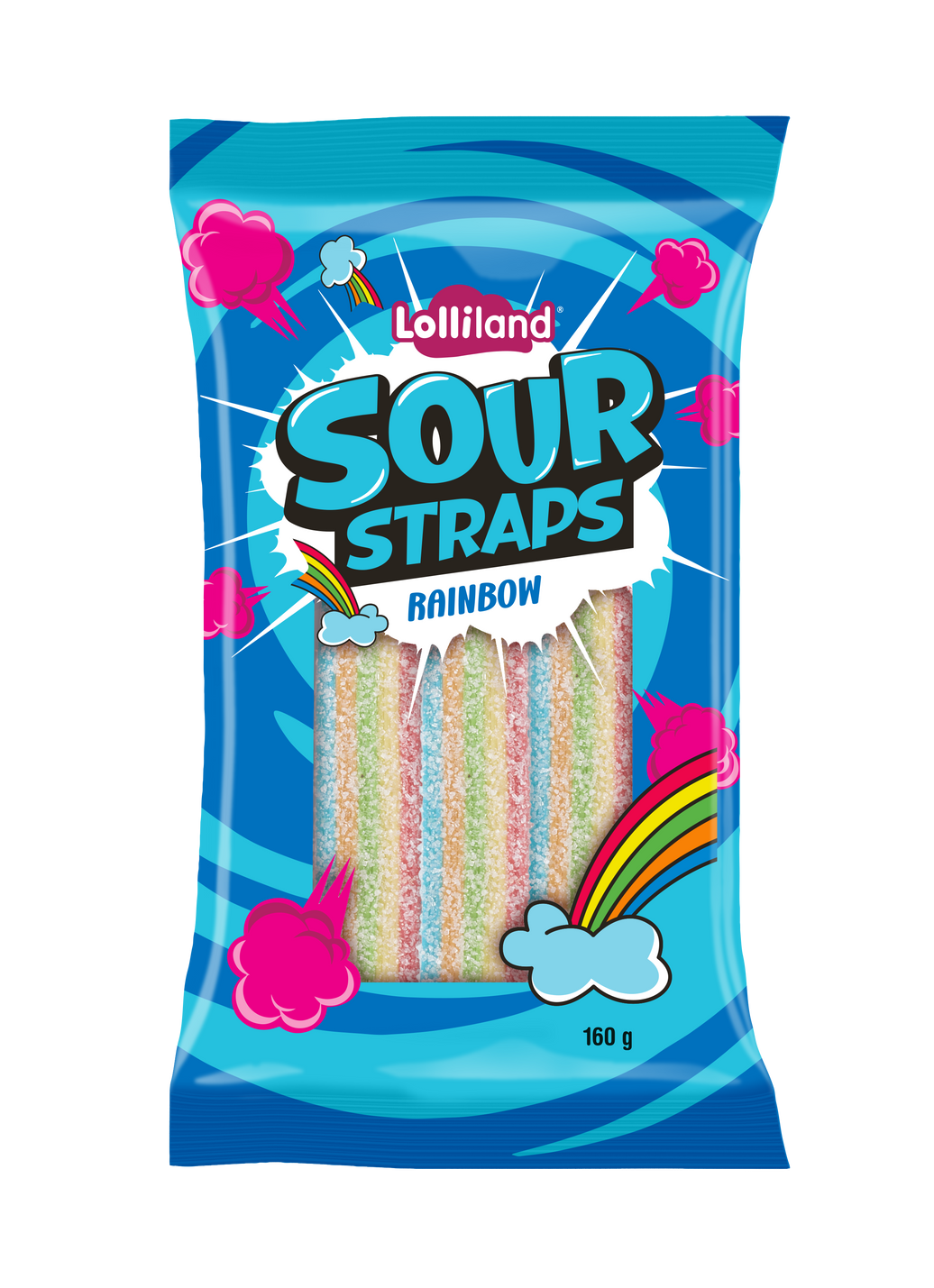 Sour Straps Rainbow 160g x 12