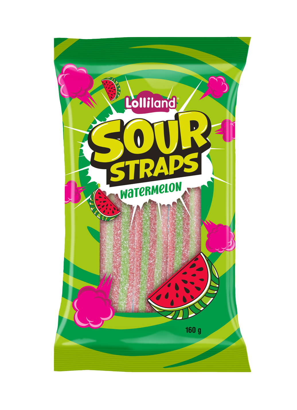Sour Straps Watermelon 160g x 12