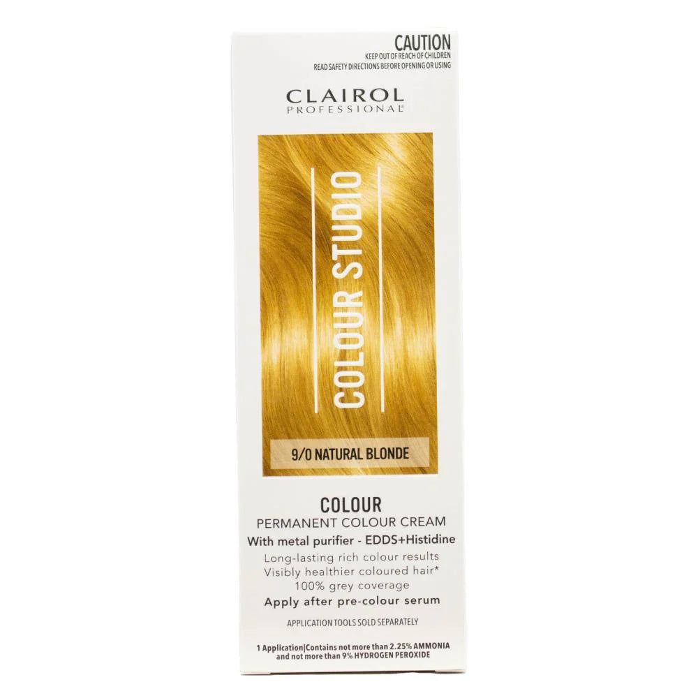 Clairol Professional Permanent Hair Cream Colour Studio 9/0 Natural Blonde