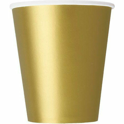 Gold 8 X 9Oz Paper Cups