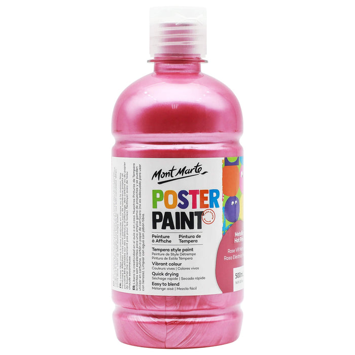 Mont Marte Poster Paint Metallic - Hot Pink