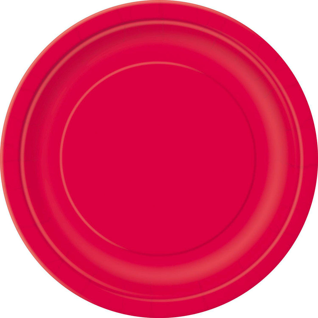 Paper Dinner Plates - Ruby Red - product image