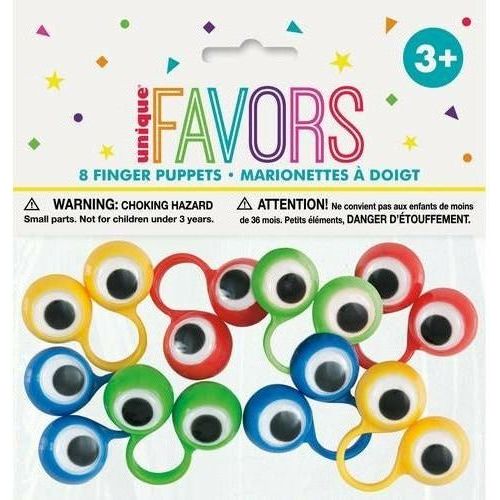 8 Googly Eyes Finger Puppets - alternate product view 2