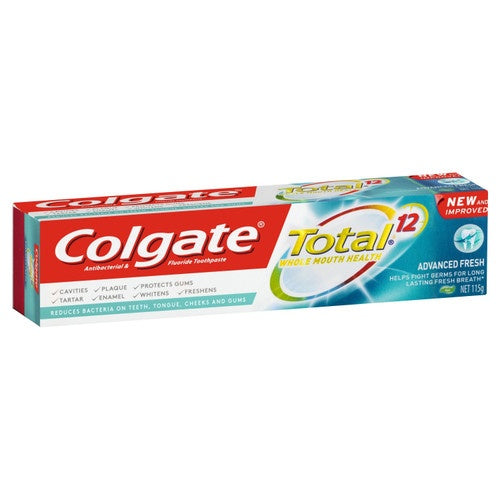 Colgate 115G Toothpaste Total 12 Advanced Whitening Gel