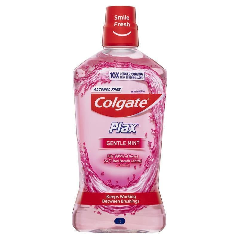 Colgate 1L Mouthwash Max Fresh 10X Longer Cooling Alcohol Free Watermelon Mint