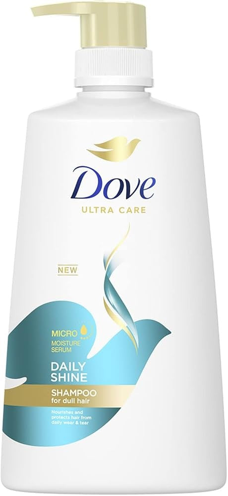 Dove 680Ml Shampoo Ultra Care Micro Moisture Serum Daily Shine For Dull Hair