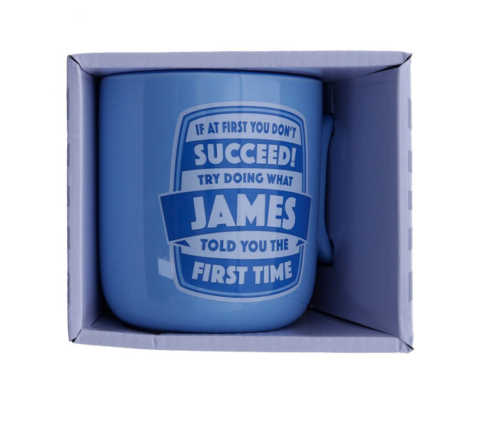 James About Me Mug