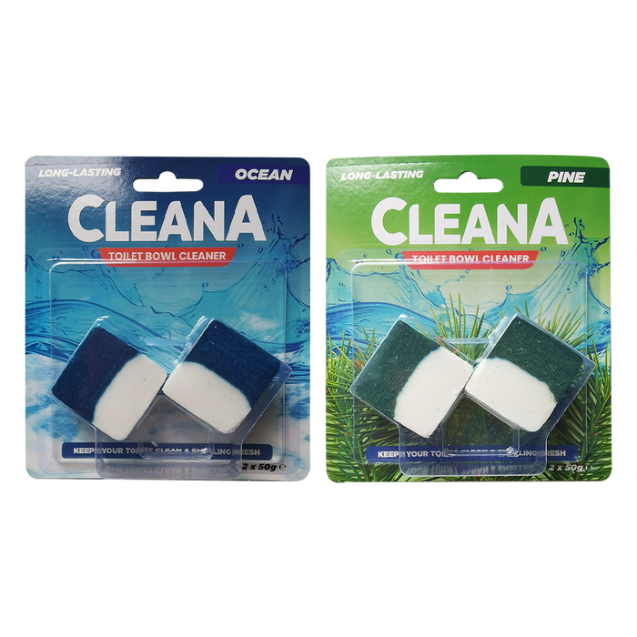 Cleana Toilet Block Cubes 2 Pack 50 g