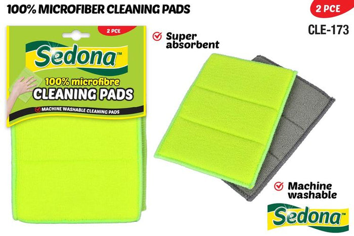 2 Piece Microfiber Cleaning Pads - 16 × 22 cm