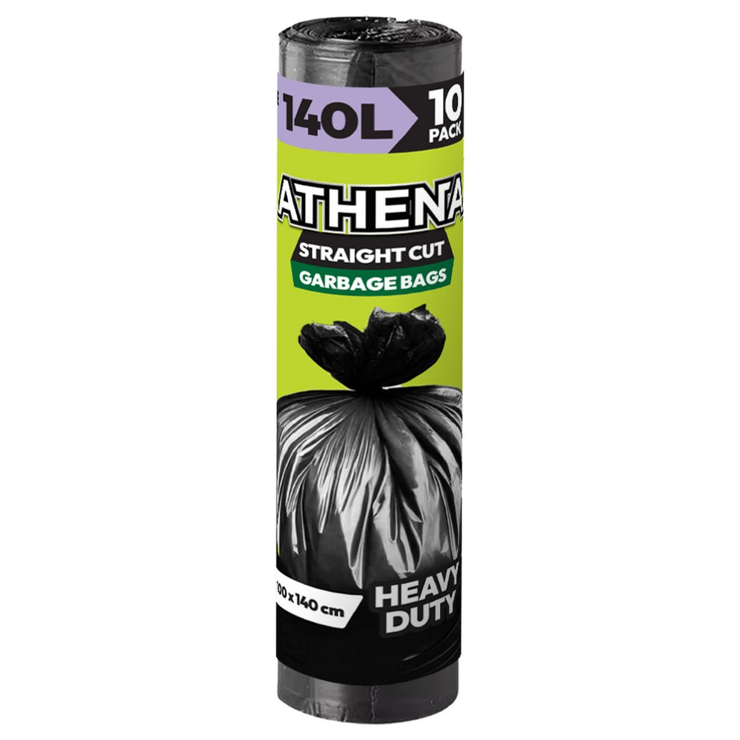 Garbage Bags Black 140L Pack 10 product photo - Price Busters Variety