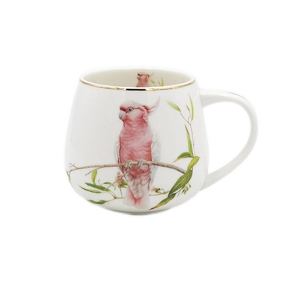 Cockatoo bird design on a 400 mL mug, CW686N
