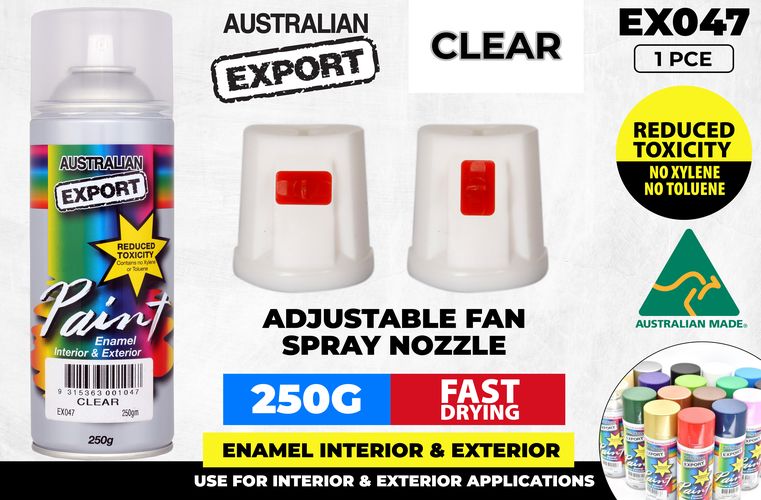 Spray Paint Clear Export 250gm