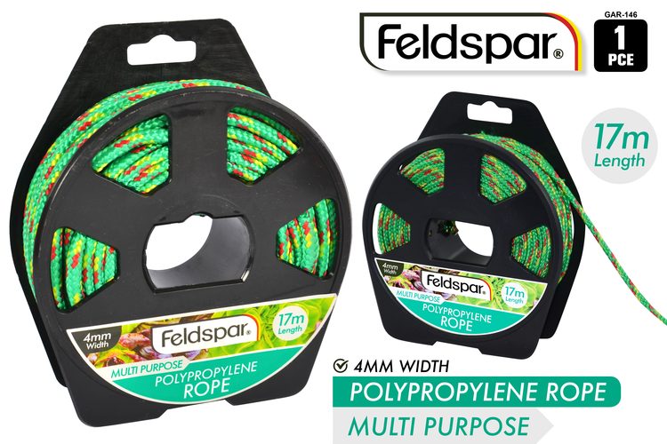 1 Piece Polypropylene Rope Ith Case - 4 mm × 17 m w