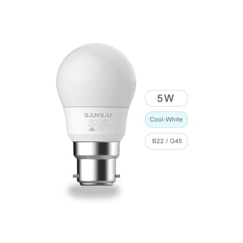 LED Bulb G45 - 5W - B22 - Warm White - Price Busters Variety