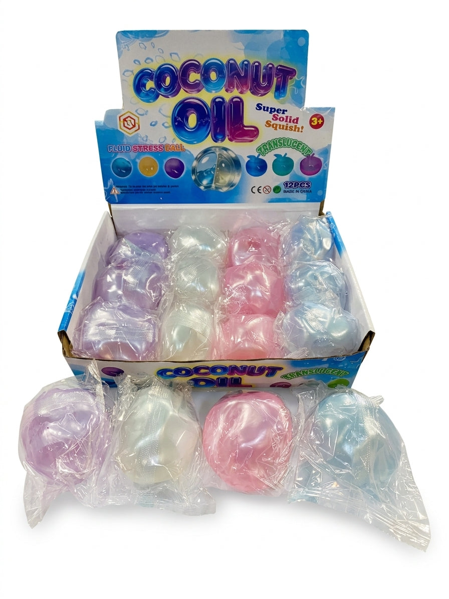 Coconut Oil Ball Squishy Toy - 6cm