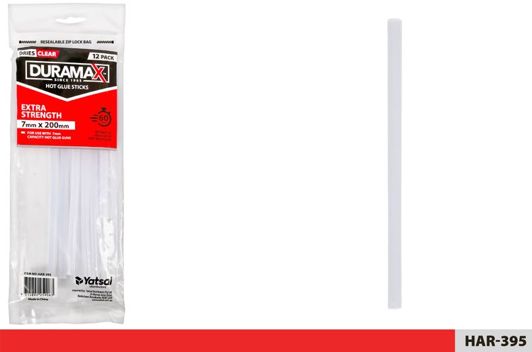 12 Piece Glue Sticks Clear - 200 mm