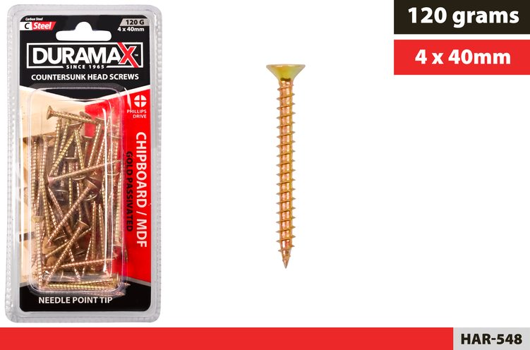 Chipboard Screw - 4 × 40 mm, 120 g