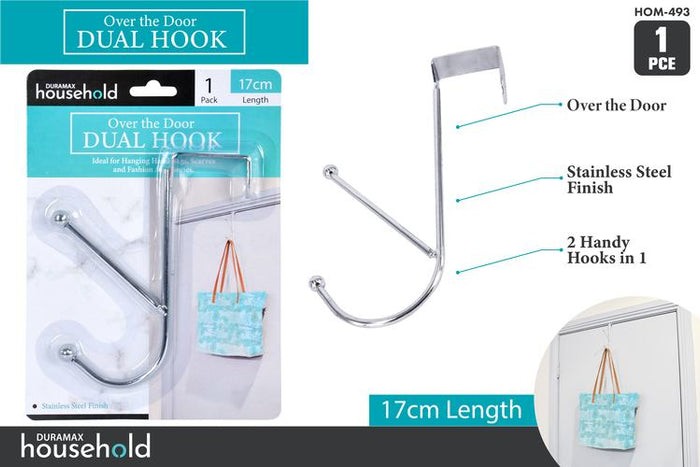 1 Piece Over the Door Hook - 17 cm Height