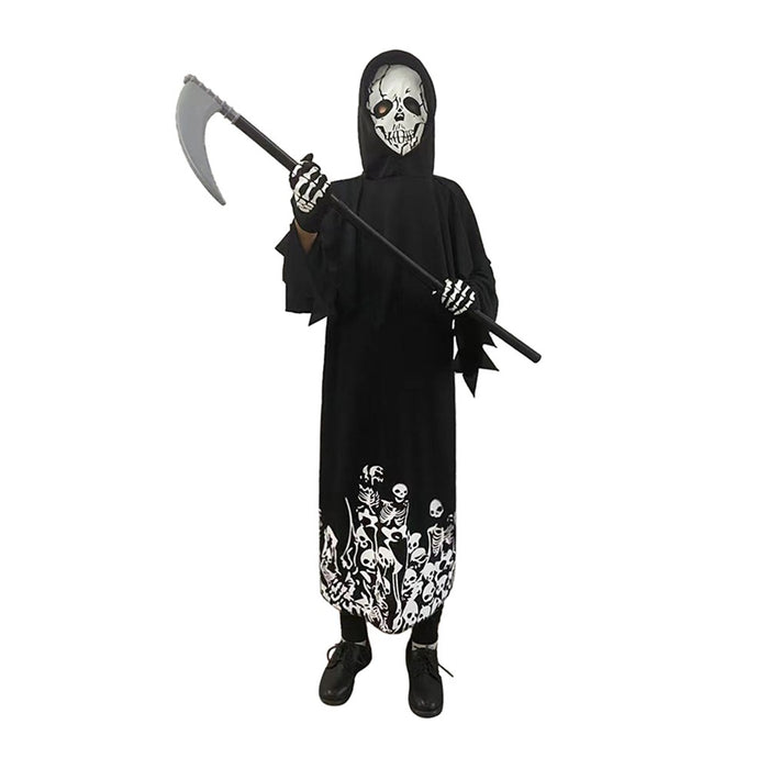 Boys' White Skulls Halloween Costume