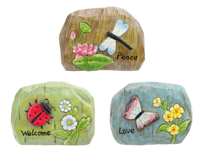 Inspirational Garden Rock 3 Assorted – 15cm
