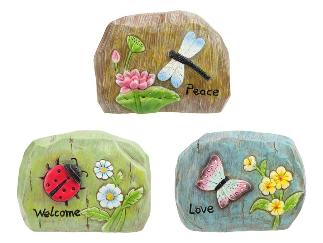 Inspirational Garden Rock 3 Assorted – 15cm