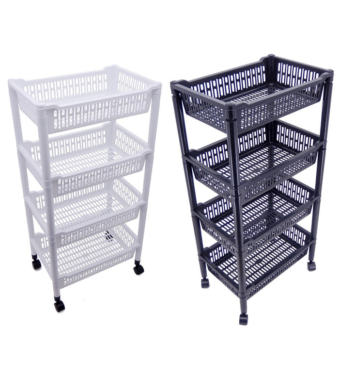 Cart 4 Level Bw 45 x 33 x 98cm product photo - Price Busters Variety