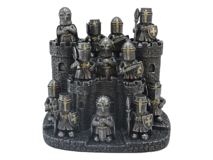 Medieval Knight on Castle Display – 6cm