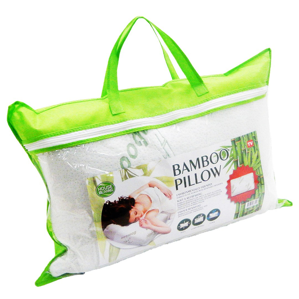 Bamboo Pillow Flat 40 x 60 x 12cm product photo - Price Busters Variety