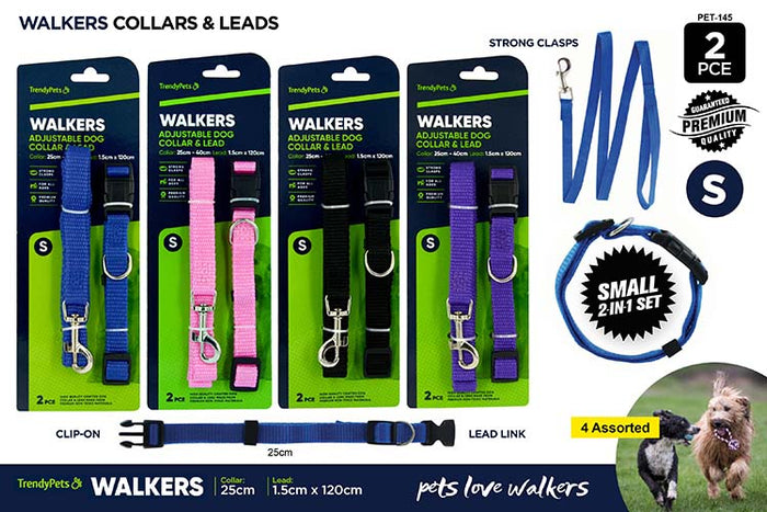 2 Piece Material Leadandcollar / S - 40 cm, 1.2 m