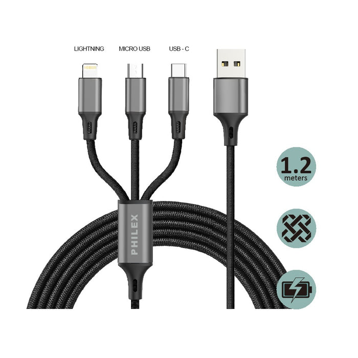 3 - In - 1 Charging Cable - Price Busters Variety