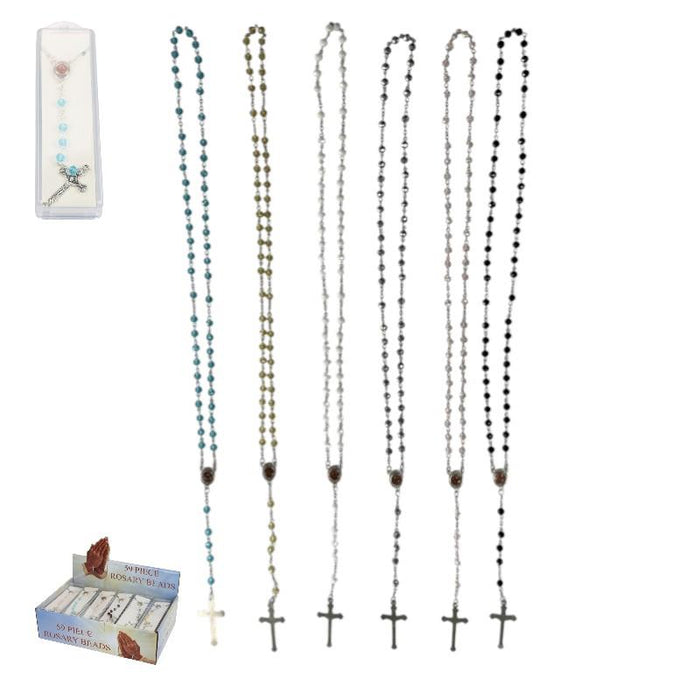 59 Piece Rosary Beads 6 ass