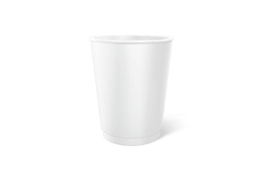 Reusable Tumbler White - 380mL - 12 Pack