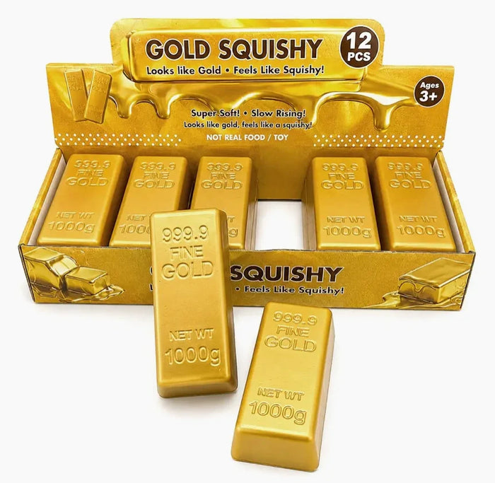 Gold Bullion Bar Squishy 12cm