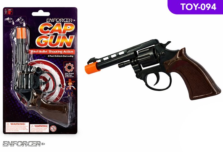 1 Piece Super Cap Gun Black