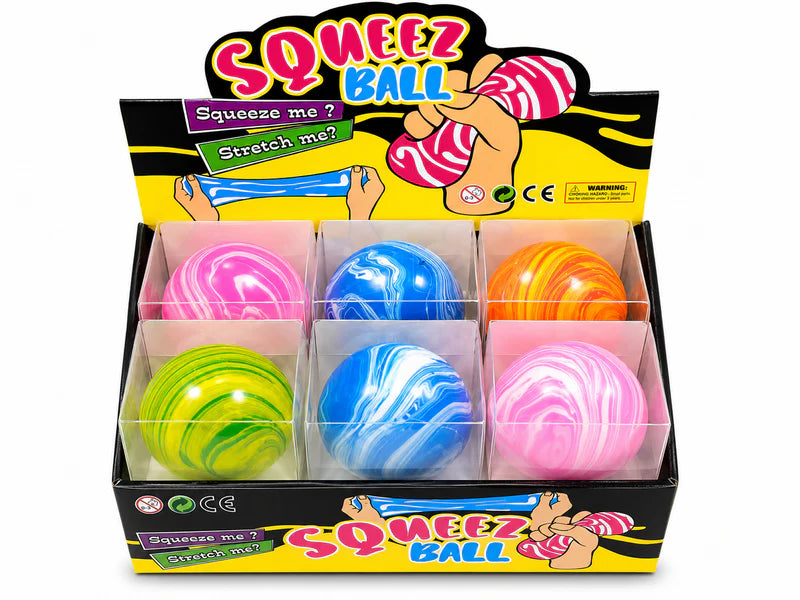 Swirl Squishy Ball Toy - Assorted Colours 6cm