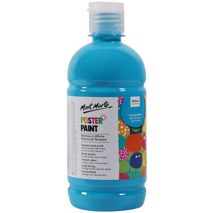 Mont Marte Poster Paint - Cerulean Blue
