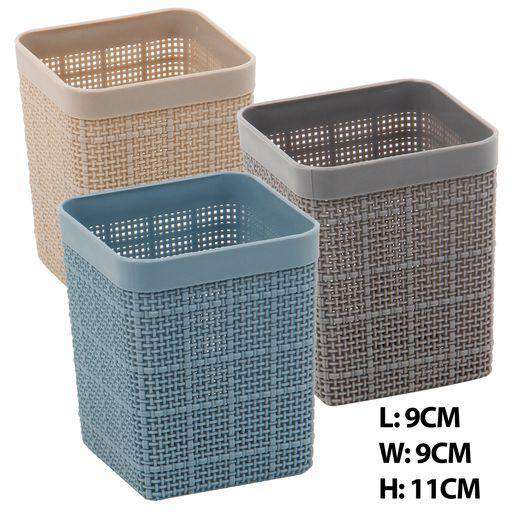 Basket For Pen Fabric Pattern 9x9x11cm