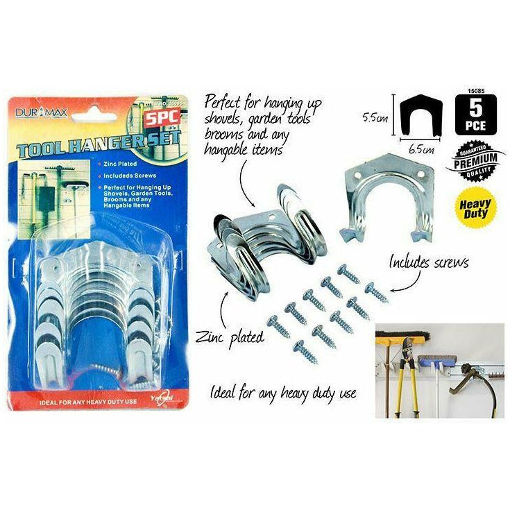 5pce Tool Hanging Set-Zinc Plated