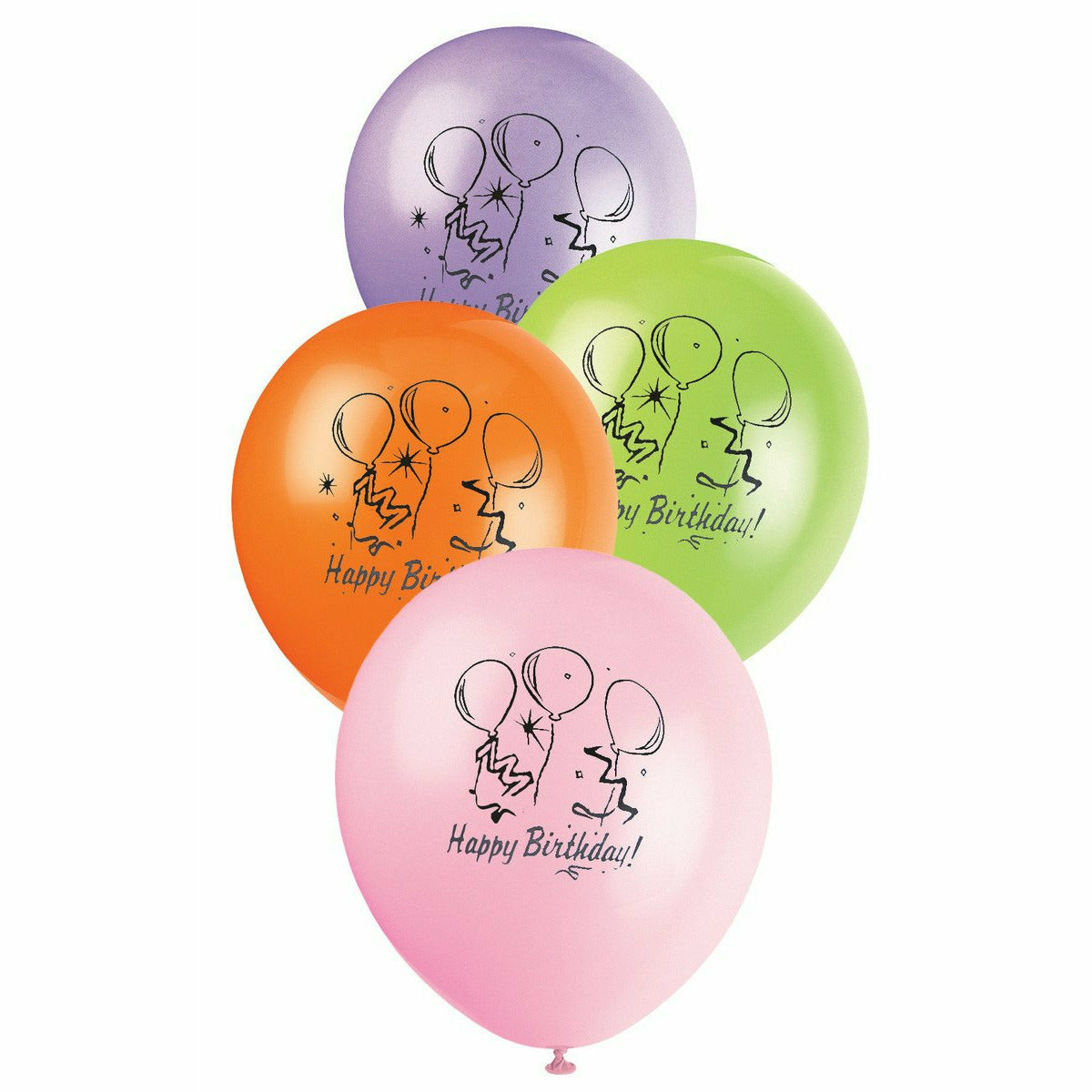 20 X 25Cm Happy B'Day Balloons