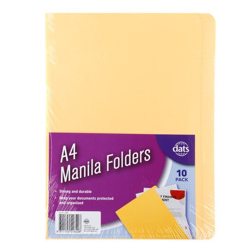Folder Document Manila A4 10 Pack - Stationery product at Price Busters Variety