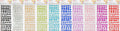 Alphabet Glitter Stickers Arial 10 Assorted paper craft product photo