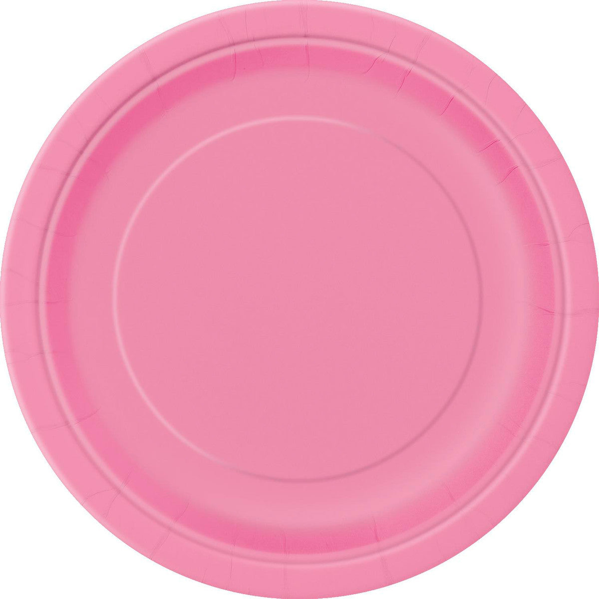 Hot Pink 8 X 7" Paper Plates - Pf