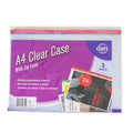 Case Zip A4 Clear 3 Pack - Stationery product at Price Busters Variety