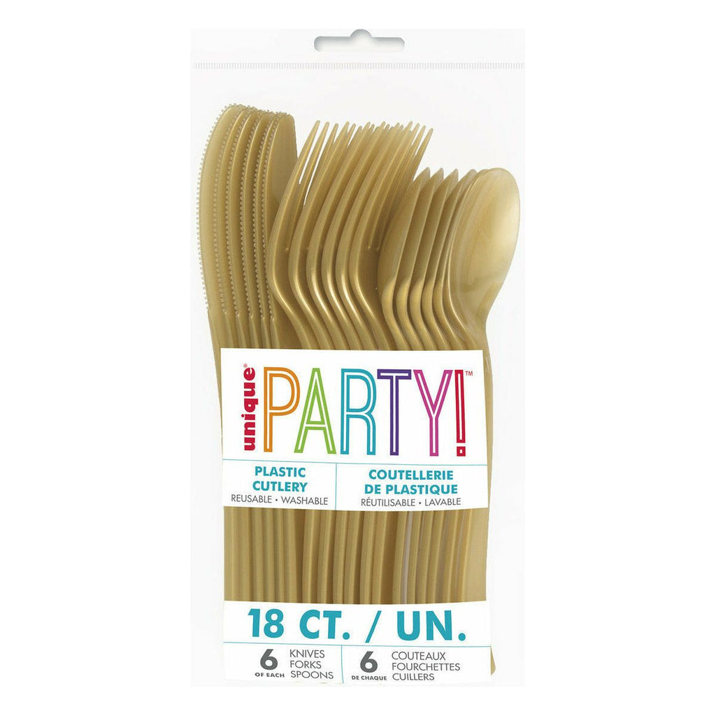Gold 18 Asstd Cutlery