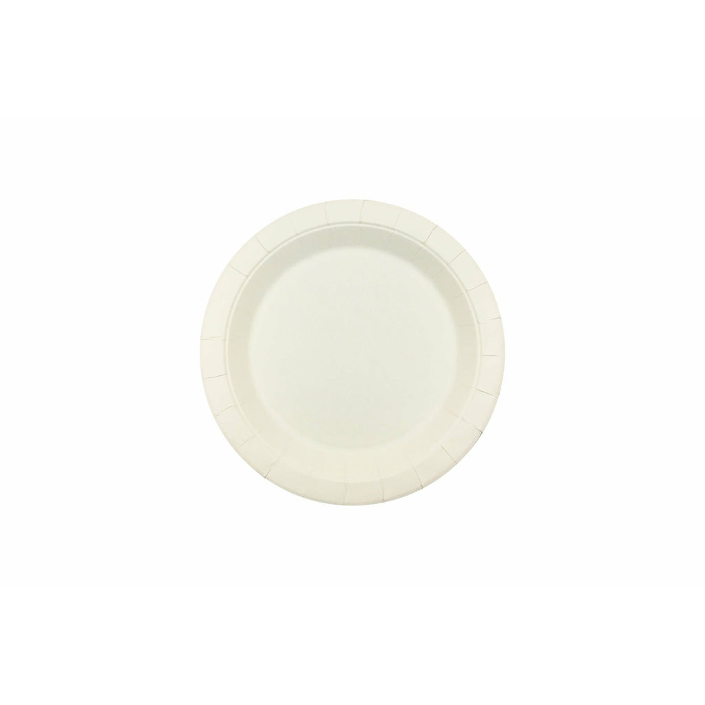 180mm FSC Round White Paper Plate Pk15